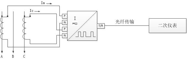 DT322數(shù)字變送器用于電流互感器遠距離測量原理圖