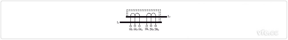 繞組可調(diào)電流互感器結(jié)構(gòu)原理圖(一次串聯(lián)方式)