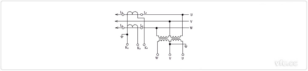 兩臺(tái)電流互感器和電壓互感器V/V接線