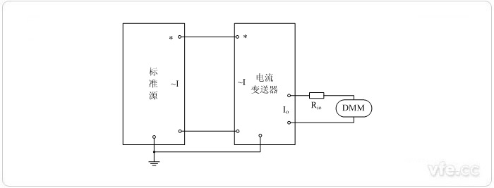 電流輸出型電流變送器校準(zhǔn)接線圖